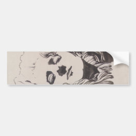 Pegatina Para Coche Esbozo de una mujer de "Ver Sacrum" (Moser)