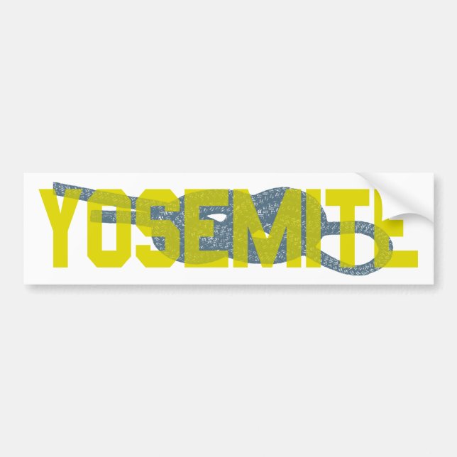Pegatina Para Coche Escalada de Yosemite Figura 8 (Frente)