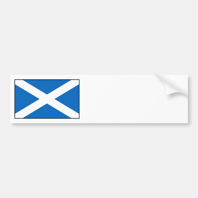Pegatina Para Coche Escocia - bandera escocesa (Frente)