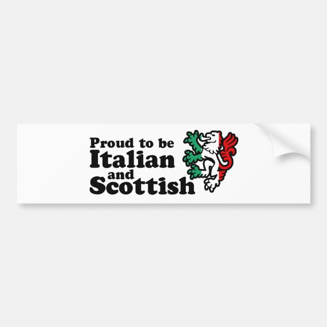 Pegatina Para Coche Escocia italiana (Frente)