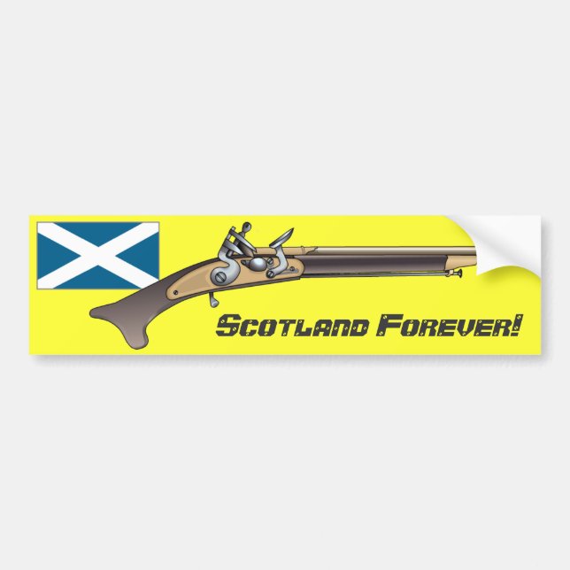 Pegatina Para Coche ¡Escocia para siempre! (Frente)