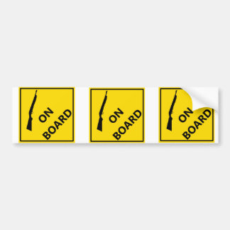 Pegatina Para Coche Escopeta a bordo