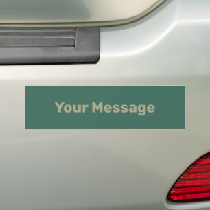 Pegatina Para Coche Escribir la plantilla de texto del sabio verde del