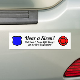 Pegatina Para Coche ¿Escuchas una sirena? Di una oración