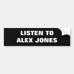 PEGATINA PARA COCHE ESCUCHE ALEX JONES