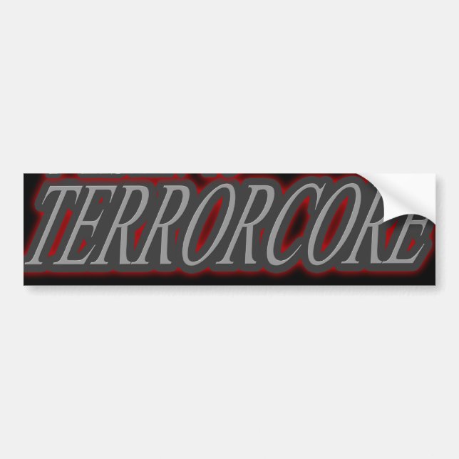 Pegatina Para Coche Escucho TERRORCORE (Frente)