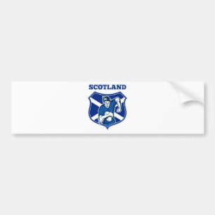 Pegatina Para Coche escudo corriente de la bandera de Escocia de la