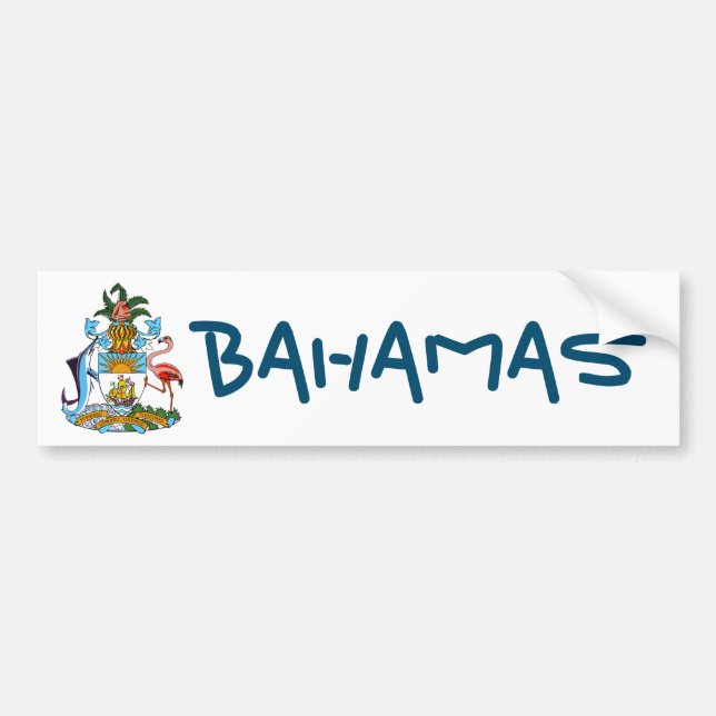 Pegatina Para Coche Escudo de armas - Bahamas (Frente)