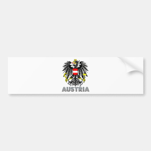 Pegatina Para Coche Escudo de armas de Austria (Frente)