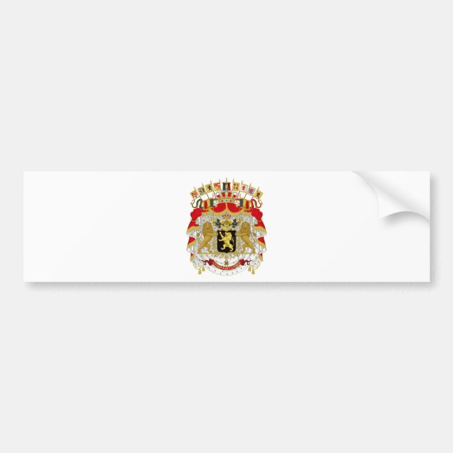 Pegatina Para Coche Escudo de armas de Bélgica (Frente)