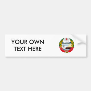 Pegatina Para Coche Escudo de armas de Corea del Norte