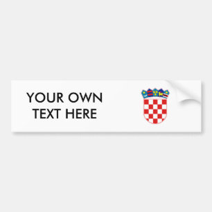 Pegatina Para Coche Escudo de armas de Croacia