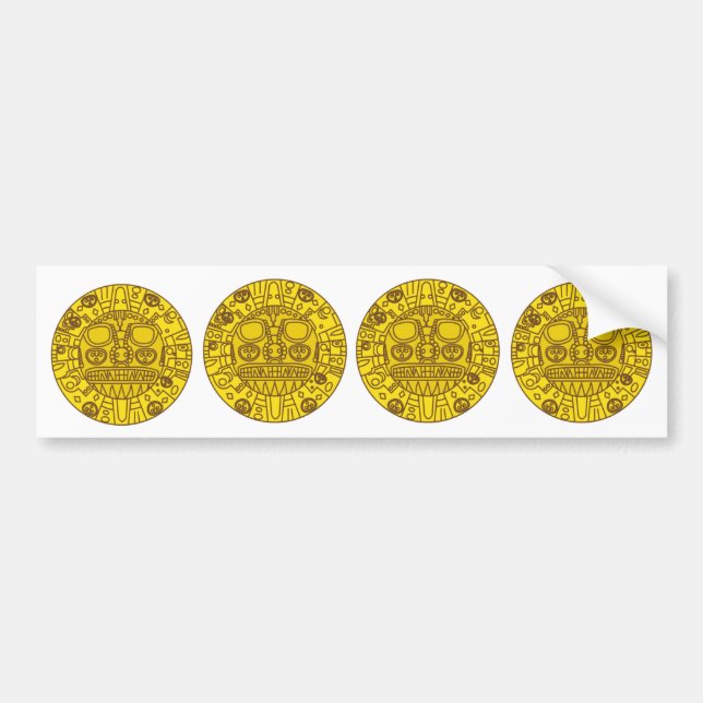 Pegatina Para Coche Escudo de armas de Cuzco (Frente)