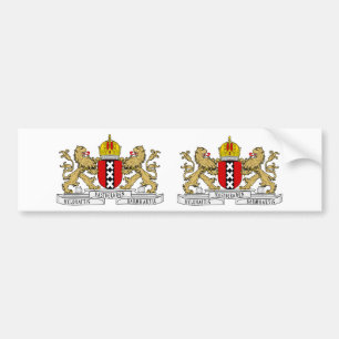 Pegatina Para Coche Escudo de armas de DOS Amsterdam