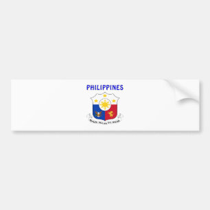 Pegatina Para Coche Escudo de armas de FILIPINAS