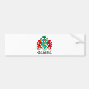 Pegatina Para Coche Escudo de armas de Gambia