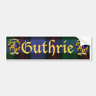 Pegatina Para Coche Escudo de armas de Guthrie