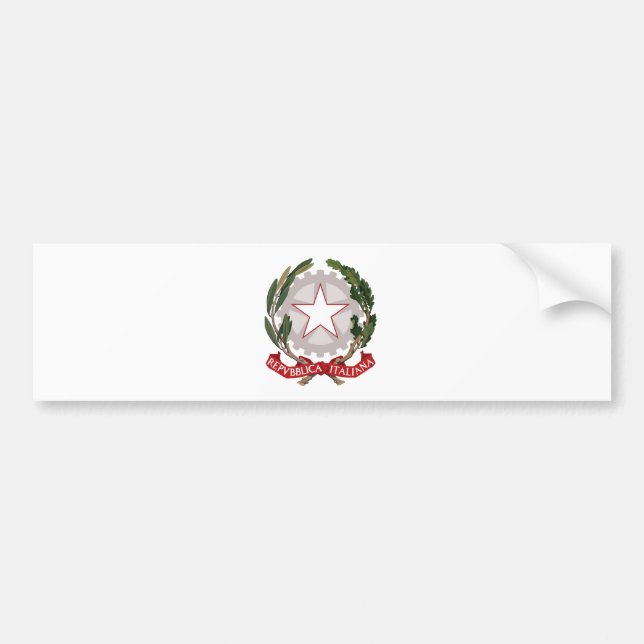 Pegatina Para Coche Escudo de armas de Italia (Frente)
