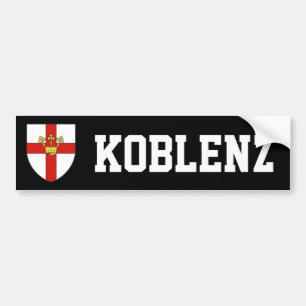 Pegatina Para Coche Escudo de armas de Koblenz, Alemania
