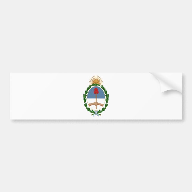 Pegatina Para Coche Escudo de armas de la Argentina (Frente)