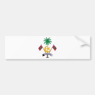Pegatina Para Coche Escudo de armas de Maldivas