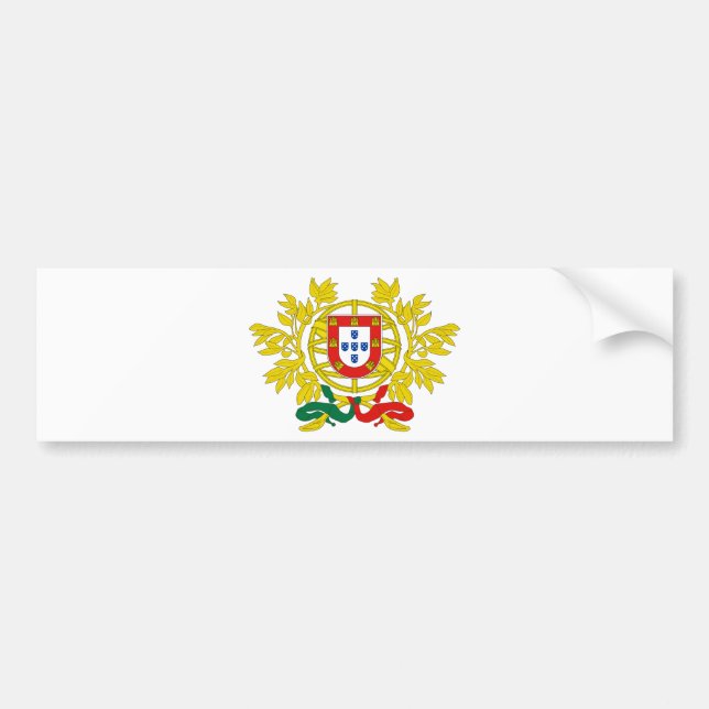 Pegatina Para Coche Escudo de armas de Portugal (Frente)