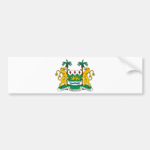 Pegatina Para Coche Escudo de armas del Sierra Leone
