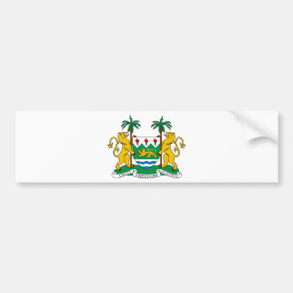 Pegatina Para Coche Escudo de armas del Sierra Leone