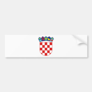 Pegatina Para Coche Escudo de armas hora Hrvatska de Croacia