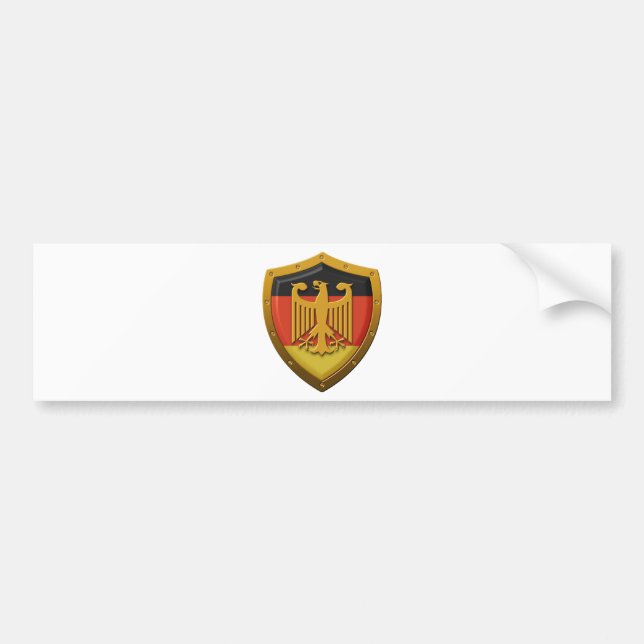 Pegatina Para Coche Escudo de Eagle del alemán (Frente)