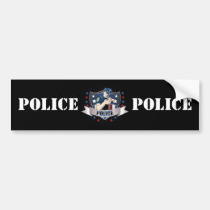 Pegatina Para Coche Escudo de la policía