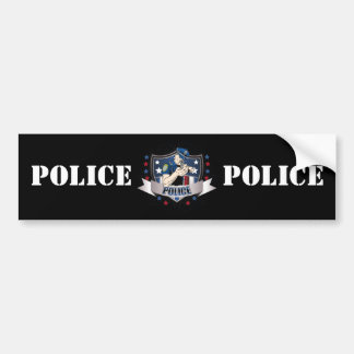 Pegatina Para Coche Escudo de la policía