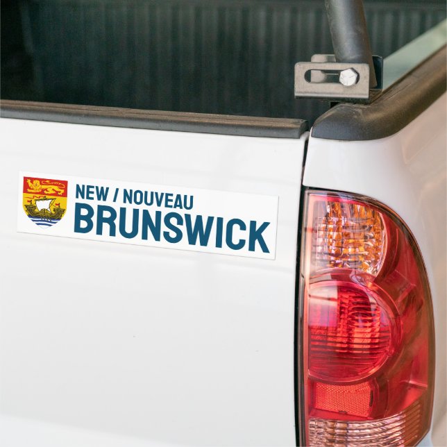Pegatina Para Coche Escudo de Nueva Brunswick (Canadá) (En Camión)