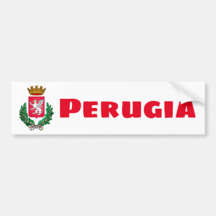Pegatina Para Coche Escudo de Perugia, Italia