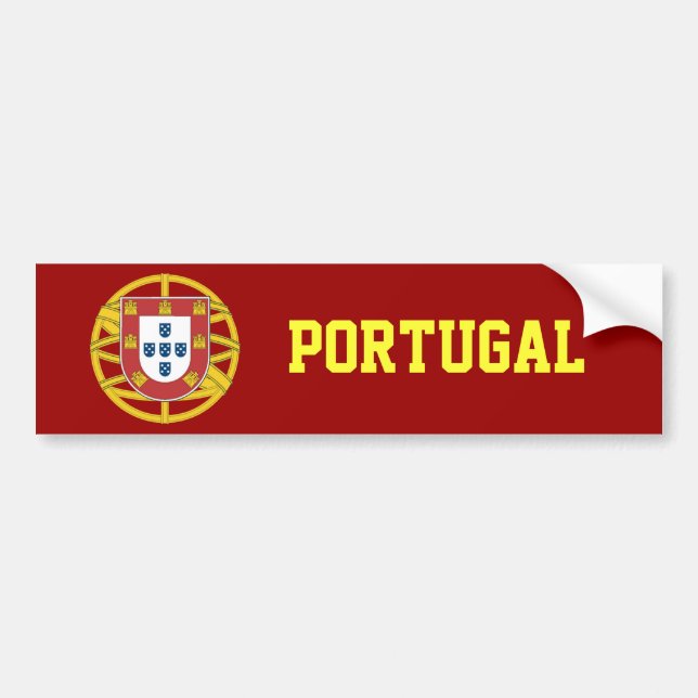 Pegatina Para Coche Escudo de Portugal (Frente)