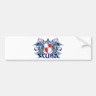 PEGATINA PARA COCHE ESCUDO DEL EQUIPO DE SUBMARINISMO