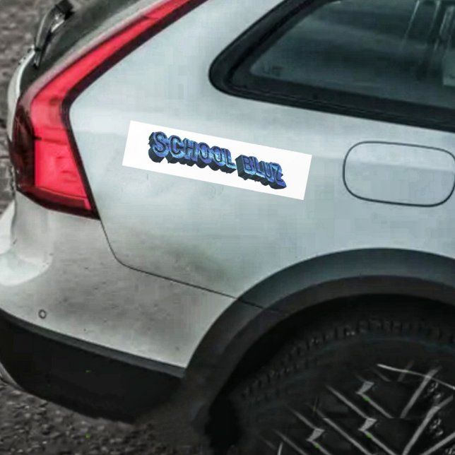 Pegatina Para Coche Escuela Bluz-3DII (A cool bumper sticker, with an urban touch!)