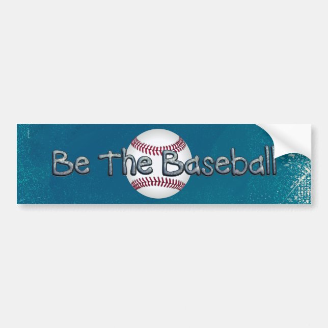Pegatina Para Coche Eslogan superior de béisbol (Frente)