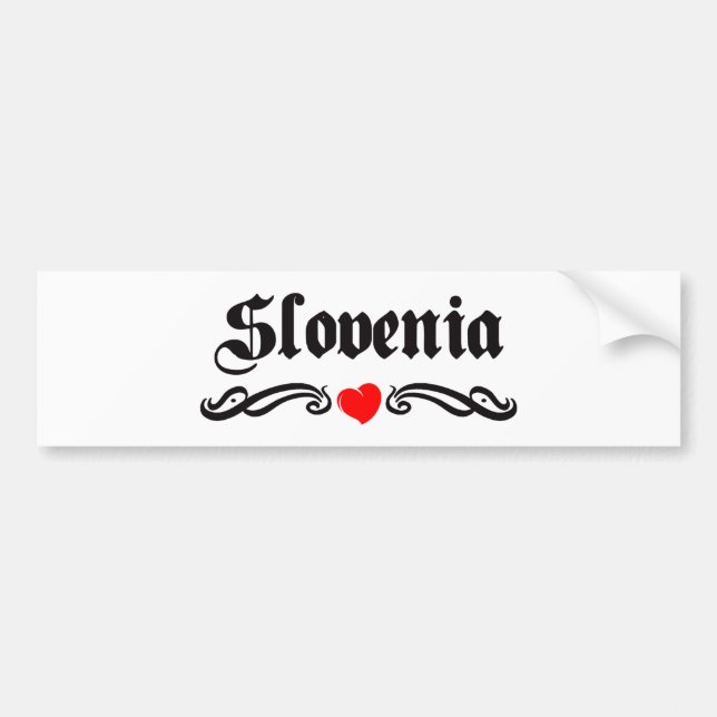 Pegatina Para Coche Eslovenia (Frente)