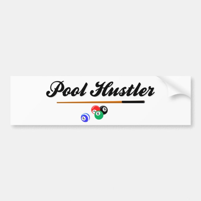 Pegatina Para Coche Espabilado de la piscina (Frente)