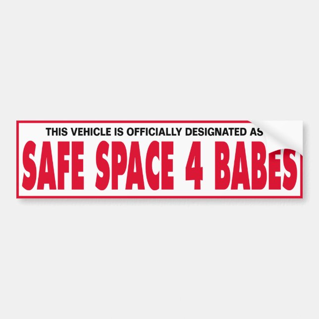 PEGATINA PARA COCHE ESPACIO SEGURO 4 BEBÉS (Frente)