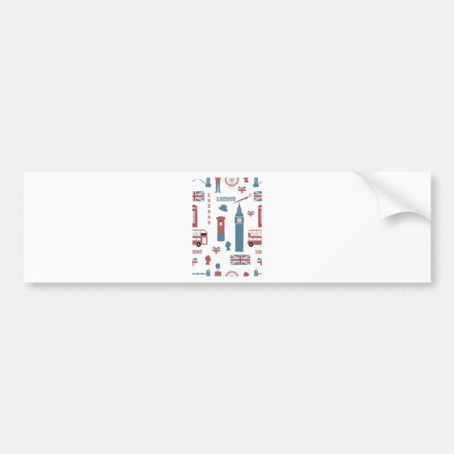 Pegatina Para Coche Especial de Londres (Frente)