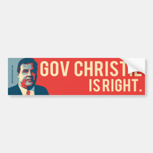 Pegatina Para Coche Esperanza de Chris Christie