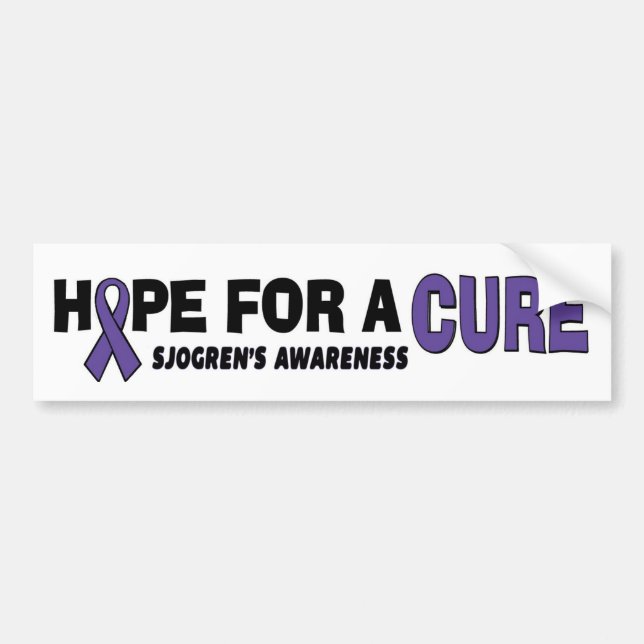 Pegatina Para Coche Esperanza de la curación… un Sjogren (Frente)