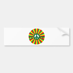 Pegatina Para Coche Esperanza de la paz de Rasta