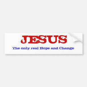 Pegatina Para Coche Esperanza y cambio reales de JESÚS