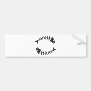 Pegatina Para Coche Espina de pez doble Fischgräte