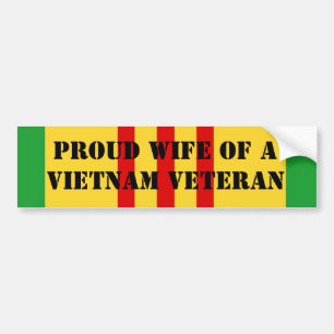 Pegatina Para Coche Esposa orgullosa de un veterano de Vietnam