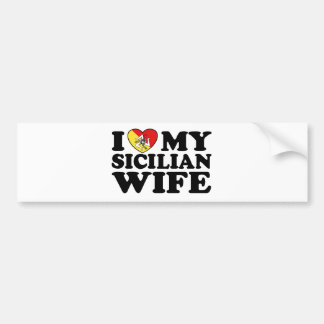 Pegatina Para Coche Esposa siciliana