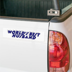 Pegatina Para Coche Esposo con texto azul oscuro